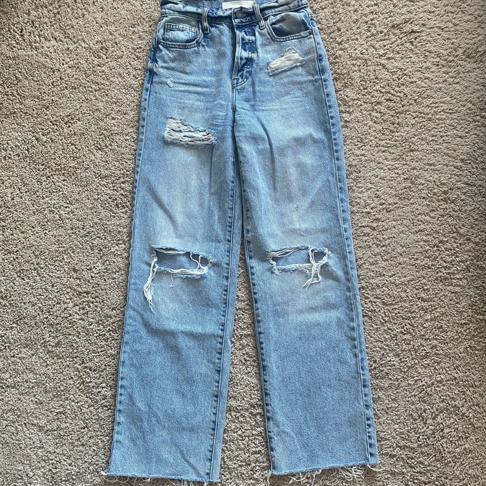 Hidden wide leg jeans